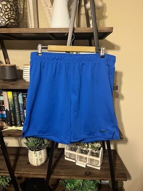 Men’s Nike Dri Fit Shorts Size L Royal Blue